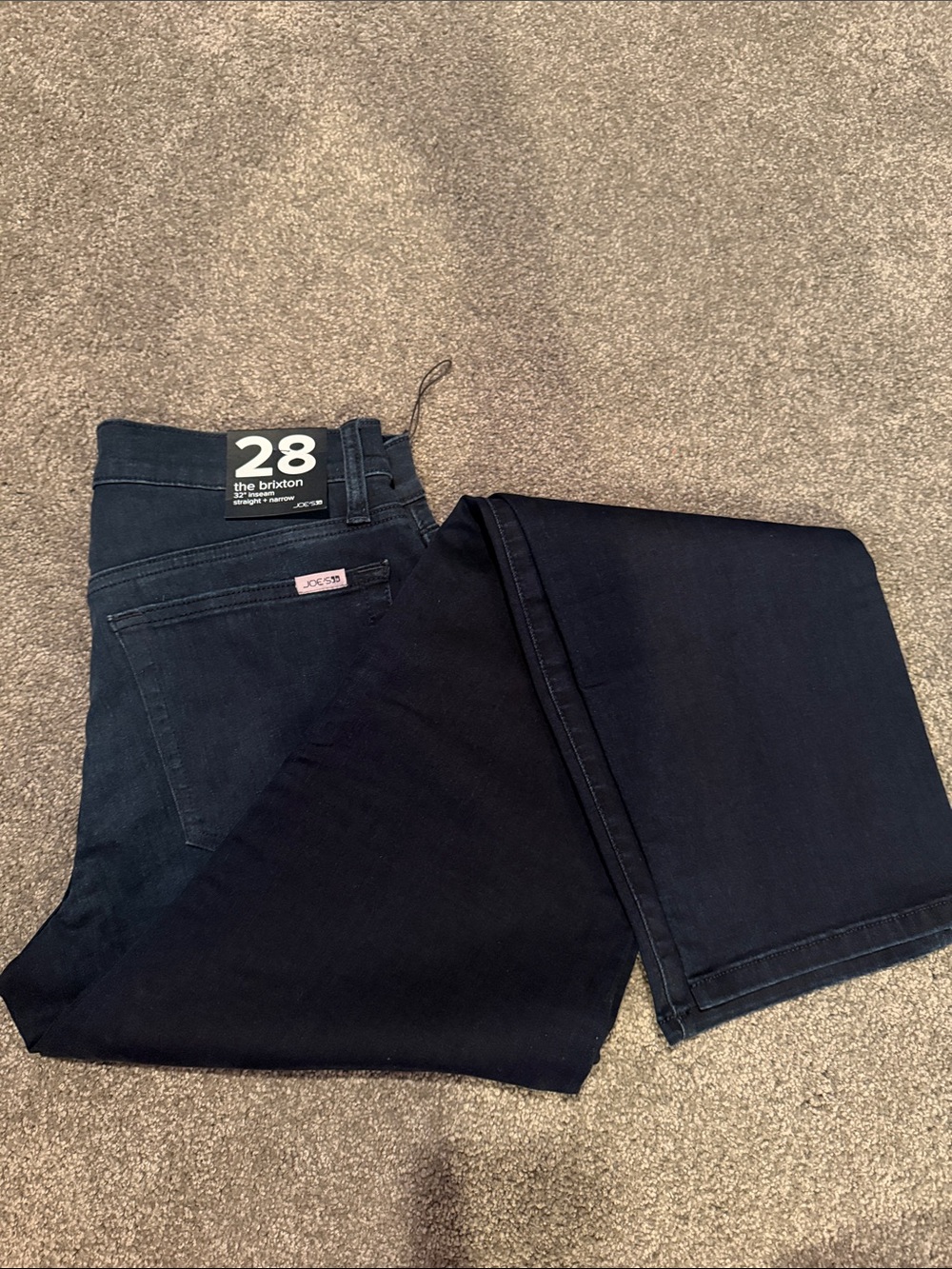 JOE’S Womens Navy Slim Straight Jeans